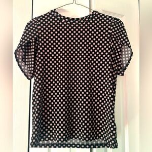 NWT petite small Michael Kors polka dot blouse